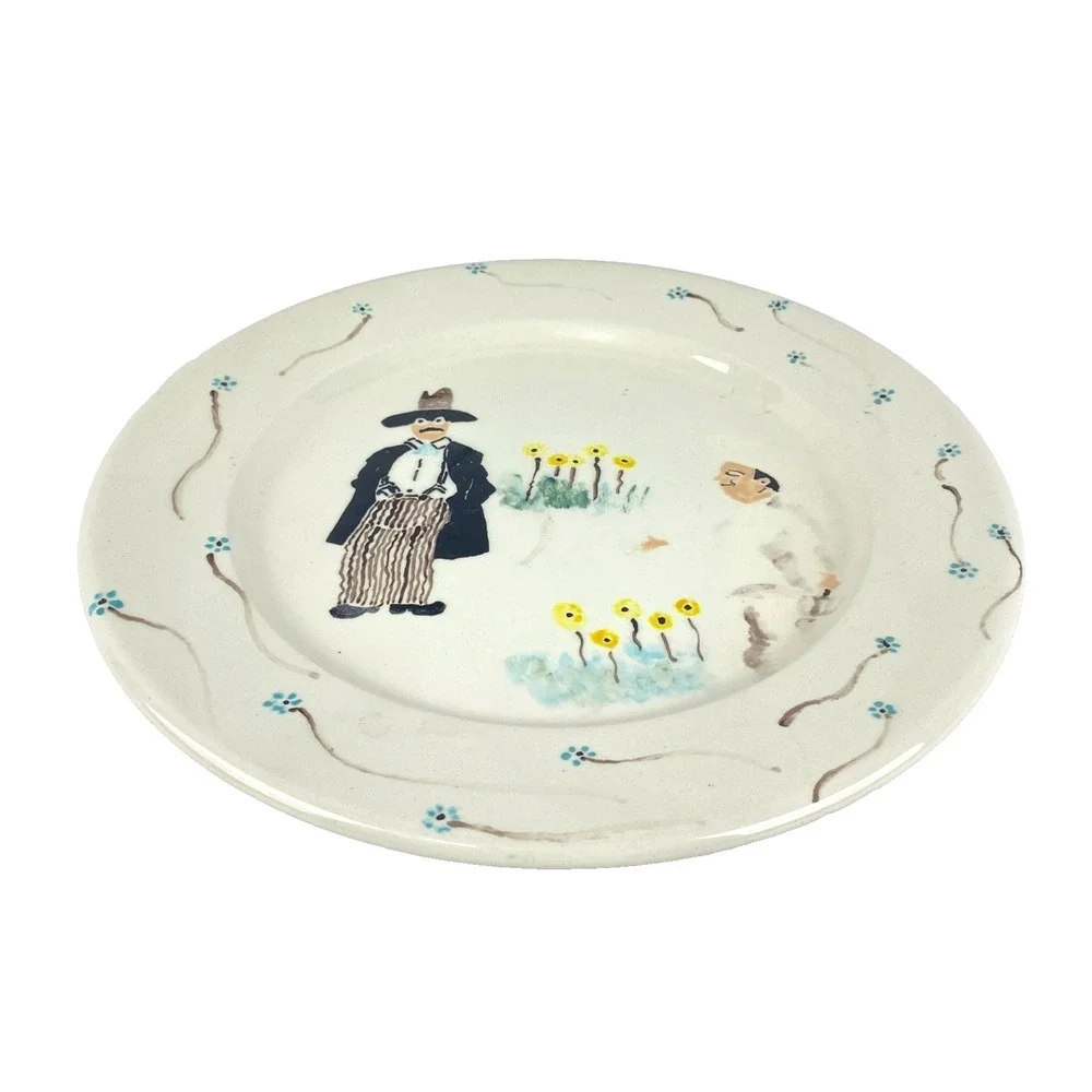 Vtg Rose Hill Art Plate 12